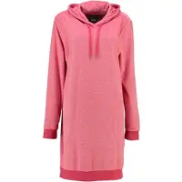 Cawö Pyjama-Shirt 818 Uni Longsize Hoodie Koralle Damen-XS