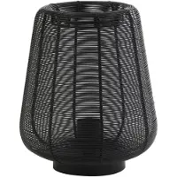 Light & Living Schwarze Tischlampe Adeta Ø 22cm