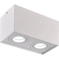 LumenXL Design-Spot Timmy schwenkbar, 2-flammig in Weiß