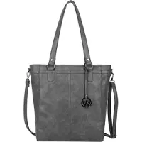 Wimona Fatma Schul /Arbeitstasche Grau 35X32X12-CM
