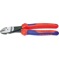 Knipex Kraftseitenschneider L.200mm Form 2 Mehrkomp.-Hüllen