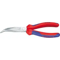 Knipex Flachrundzange 200mm gewink. Kopf verc.