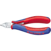 Knipex Elektronikseitenschneider L.115mm Form 5 Facette ja,kl.2K-Hülle