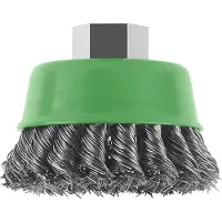 Bosch 2 609 256 504, Topfbürste, Edelstahl, 7,5 cm, Jede Marke, M14, 0,5 mm
