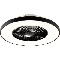 QAZQA Deckenventilator schwarz mit Sterneneffekt 60cm inkl. LED Dimmbar mit Fernbedienung - Climo