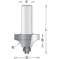 Hikoki Profilfräser 6mm ovolo mit Kugellager 22.2x52x4.8
