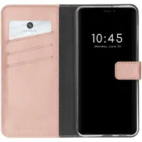 Selencia Apple iPhone 13 Pro Max Hülle - Echtes Leder - - Klapphülle - Rosa