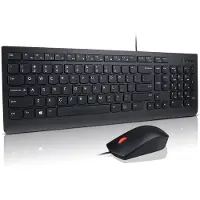 Lenovo 4X30L79925, Volle Größe (100%), Kabelgebunden, USB, QWERTY, Schwarz, Maus enthalten