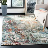Safavieh | Teppich Macie Blauw Kunstvezel 180x120 cm | NADUVI