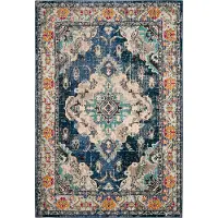 Safavieh | Teppich Milà Blauw Kunstvezel 230x160 cm | NADUVI
