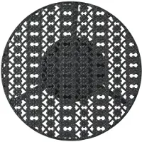 vidaXL Bistrotisch Schwarz 40x70cm Metall