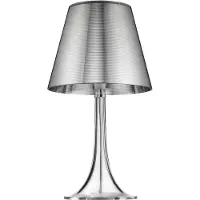 Flos Design Tischlampe MISS K, dimmbar, chrom / silber, für Wohn- / Esszimmer, Kunststoff, Design, Tischlampe