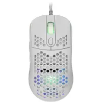 White Shark GALAHAD White, Beidhändig, Optisch, USB Typ-A, 7200 DPI, Weiß