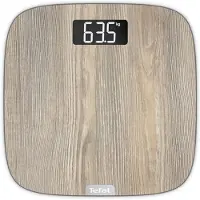 Tefal Origin PP1600, Elektronische Personenwaage, 160 kg, 100 g, Holz, kg, Oval