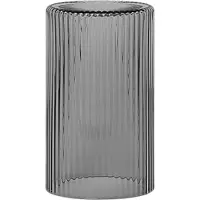 Ferm Living Wasserglas Ripple Lid Smoked Grey 100 ml