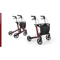 Rehasense Leichtgewicht Rollator Server L weinrot 1 St