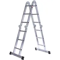 Euroline Premium 304 Klappleiter 4x3 Sprossen
