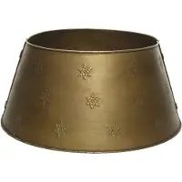 Décoris Weihnachtsbaumring aus Eisen, Durchmesser 57 cm, Antikgold