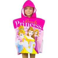 Kids Euroswan Disney Prinzessin Dream Strandtuch Poncho 50x100 cm (Schnelltrocknend)