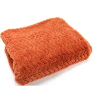 Amadeus Plaid Chevron orange 130x170 - Rechteck Polyester 130x1 cm