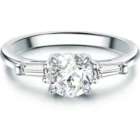 Trilani Ring Sterling Silber Zirkonia in silber | Gr.: 56