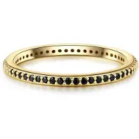 Glanzstücke Ring - Sterling Silber Ring Zirkonia - Gr. 58 - in Gold - für Damen