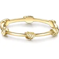 Glanzstücke Ring - Sterling Silber Ring - Gr. 50 - in Gold - für Damen