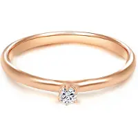 Trilani Ring Sterling Silber Zirkonia in roségold | Gr.: 54