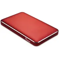 Inter-Tech ARGUS GD25609 2,5 USB C - rot HDD-Gehauese fuer 1x 2,5 Zoll Sata I II III 4TB Max 9.5 cm Dicke Ma...