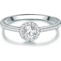 Trilani Ring - Sterling Silber Ring Zirkonia - Gr. 59 - in Silber - für Damen