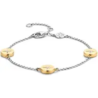 Ti sento Armband mit Sterngravur bicolor 2941ZY