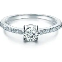 Trilani Ring - Ring Sterling Silber Zirkonia weiß - Gr. 49 - in Silber - für Damen