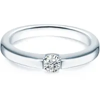 Trilani Ring - Sterling Silber Ring Zirkonia - Gr. 48 - in Silber - für Damen