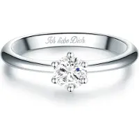 Trilani Ring - Sterling Silber Ring Zirkonia - Gr. 52 - in Silber - für Damen