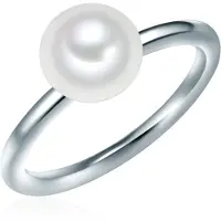 Valero Pearls Ring Sterling Silber Süßwasser-Zuchtperle in silber | Gr.: 56