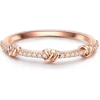 Glanzstücke Ring - Sterling Silber Ring Zirkonia - Gr. 58 - in Gold - für Damen