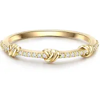 Glanzstücke Ring - Sterling Silber Ring Zirkonia - Gr. 48 - in Gold - für Damen