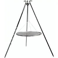 TRIZERATOP Schwenkgrill 180 cm - Grillrost aus Rohstahl 60 cm
