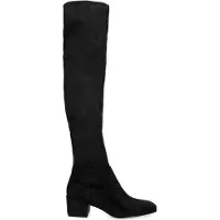 Manfield Schwarze Overknee-Stiefel | Größe 36
