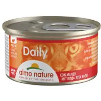 Almo Nature Daily Häppchen mit Rind Katzen-Nassfutter (85 g)
