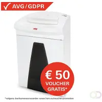 HSM Aktenvernichter SECURIO B26, Sicherheitsstufe 7, Partikelschnitt 1 x 5 mm, 4 Blatt, Öler, weiß