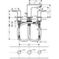 Hansgrohe Talis E, Waschbecken, Chrom