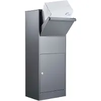 Allux Paketbriefkasten 800L Parcel RS, anthrazit, 45 x 115 x 32 cm, mit Ruko-Sicherheitsschloss