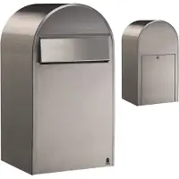 Bobi Briefkasten Grande B i Edelstahl