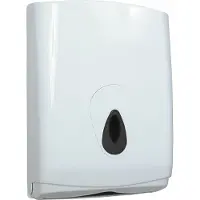 Valera All Care PlastiQline Handtuchspender midi Kunststoff C und Z Gefaltete Papier-Handtücher max. 360 m