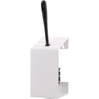Valera All Care MediQo-line Toilettenbürstenhalter Edelstahl weiss schwarze Nylonbürste, 2-Punktbefestigung