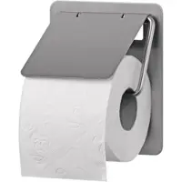SanTRAL Toilettenrollenspender - für 1 Standard Rolle - Edelstahl