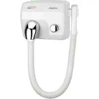 Mediclinics Druckknopf, Schlauch weiß Haartrockner 65 km/H, 1000 W, Wandmontage, Luftleistung 16 L/s 12003