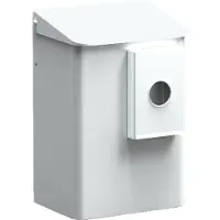 Mediqo-Line Hygiene-Abfallbehälter - 6 Liter - f. Polybeutel - Edelstahl weiß pulverbeschichtet