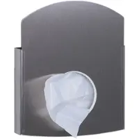 Dutch Bins Edelstahl Hygienebeutelhalter für Polybeutel und Papiertüten Edelstahl matt gebürstet